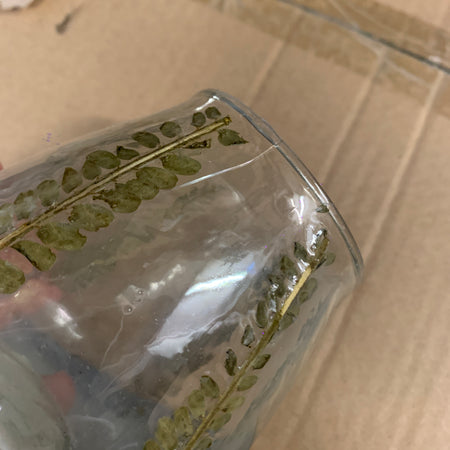 Store Seconds Small dried flower leaf candle holder 9cm