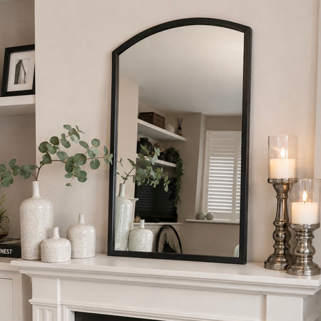 Higgins arch black mirror 90x60