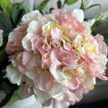 Soft pink French hydrangeas 56cm