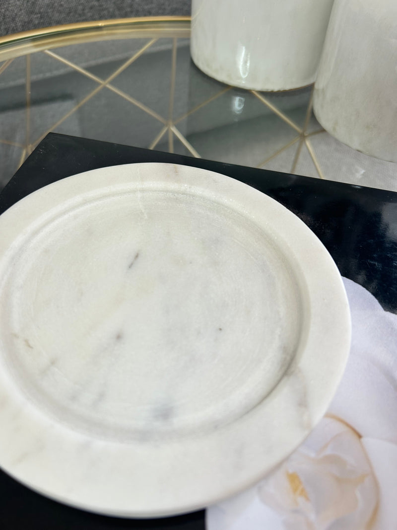 Marble Candle Plate