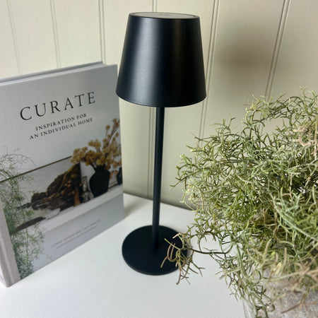 Black LED touch lamp wireless 36cm