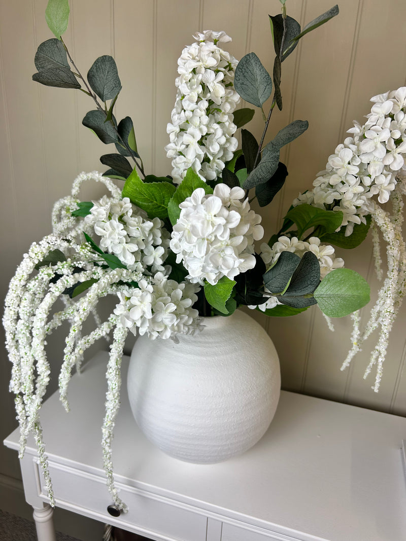 Tall amaranthus trailing stem bunch 115cm white