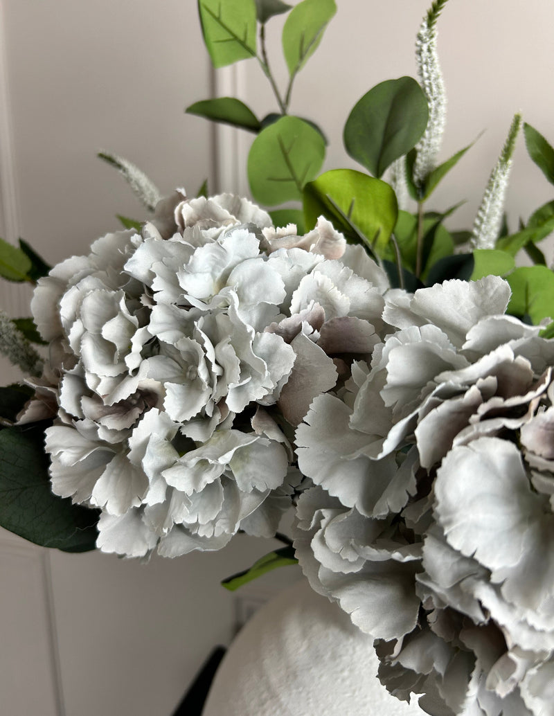 Grey French taupe hydrangeas stem 54cm