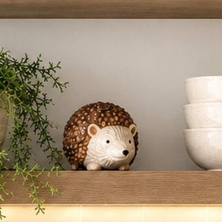 Ceramic hedgehog decoration