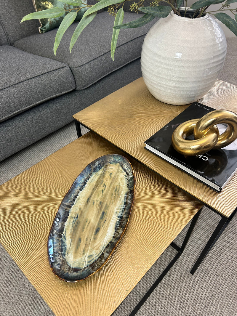 Ocean Glaze Oval Plate dish