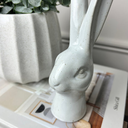 Porcelain Rabbit Head Standing Decoration