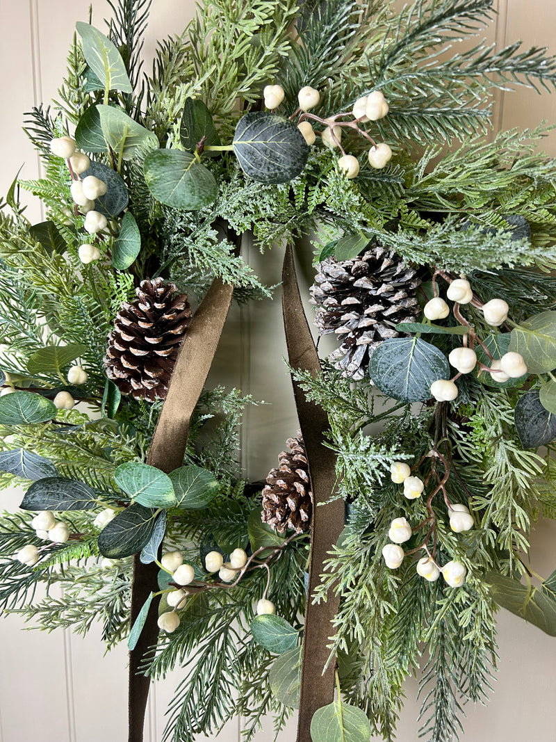 Woodland forest foliage wreath 65cm