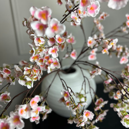 Silk Plum Blossom spray Pink