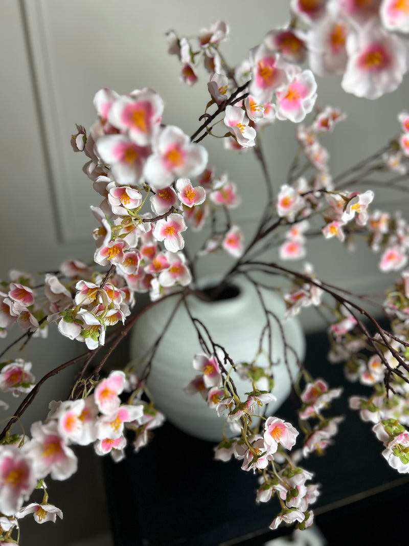 Silk Plum Blossom spray Pink