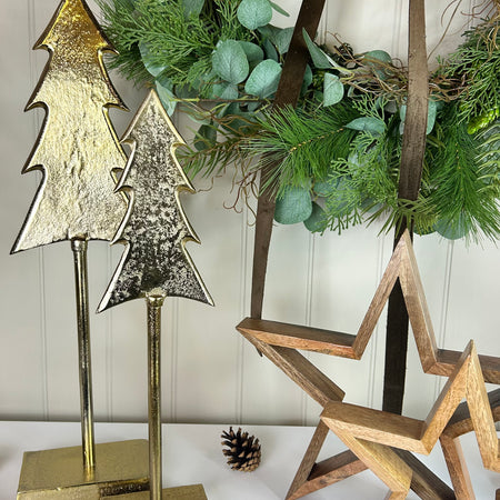 Tall metal gold tree 2 sizes