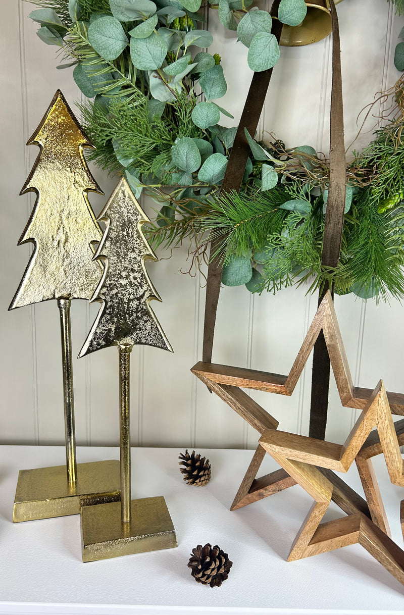 Tall metal gold tree 2 sizes
