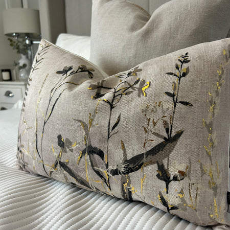 Wildflower floral oblong cushion