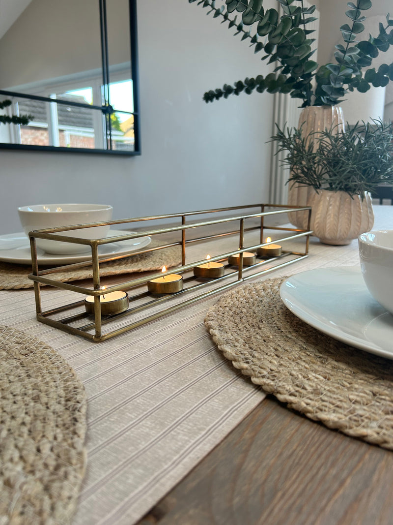 Set of 4 jute round placemats