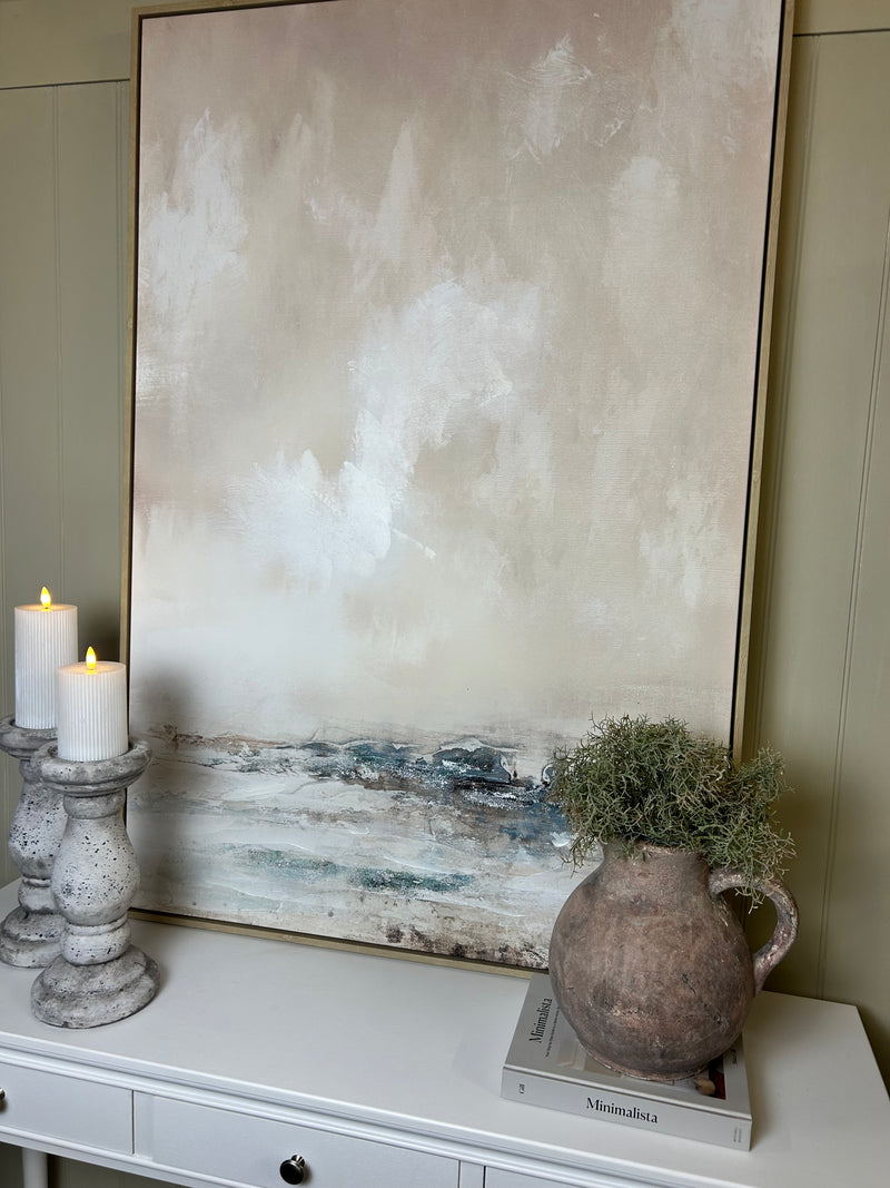 Veydra large framed hand painted canvas picture art