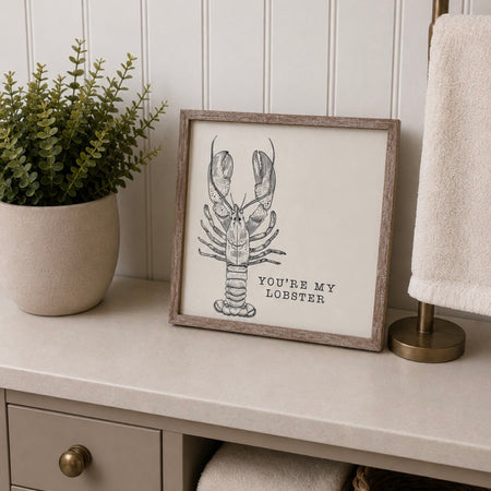 Lobster picture sign ex display
