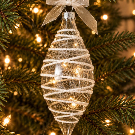 Long glass swirl decoration