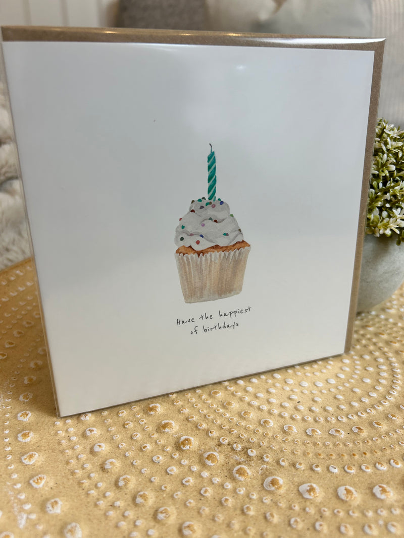 Cupcake birthday cake card