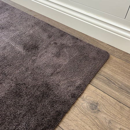 Dark clove brown howler and scratch washable door mat runner rug 2 sizes