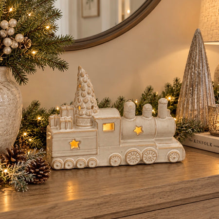 Light up Ceramic Train