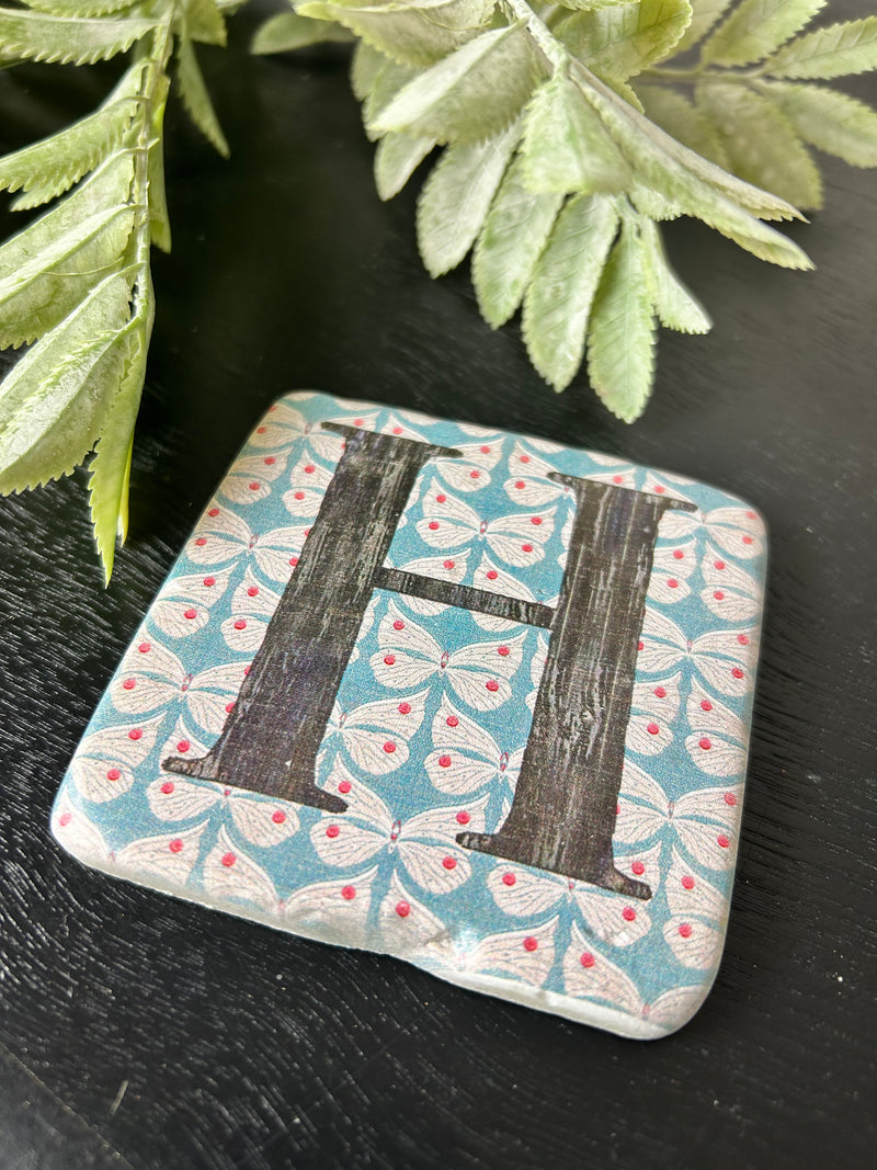 Alphabet drink resin coasters