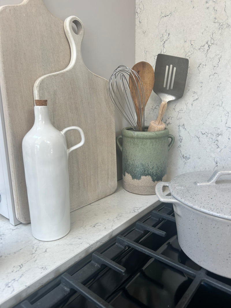 Blue/Green Dipped Utensil Holder
