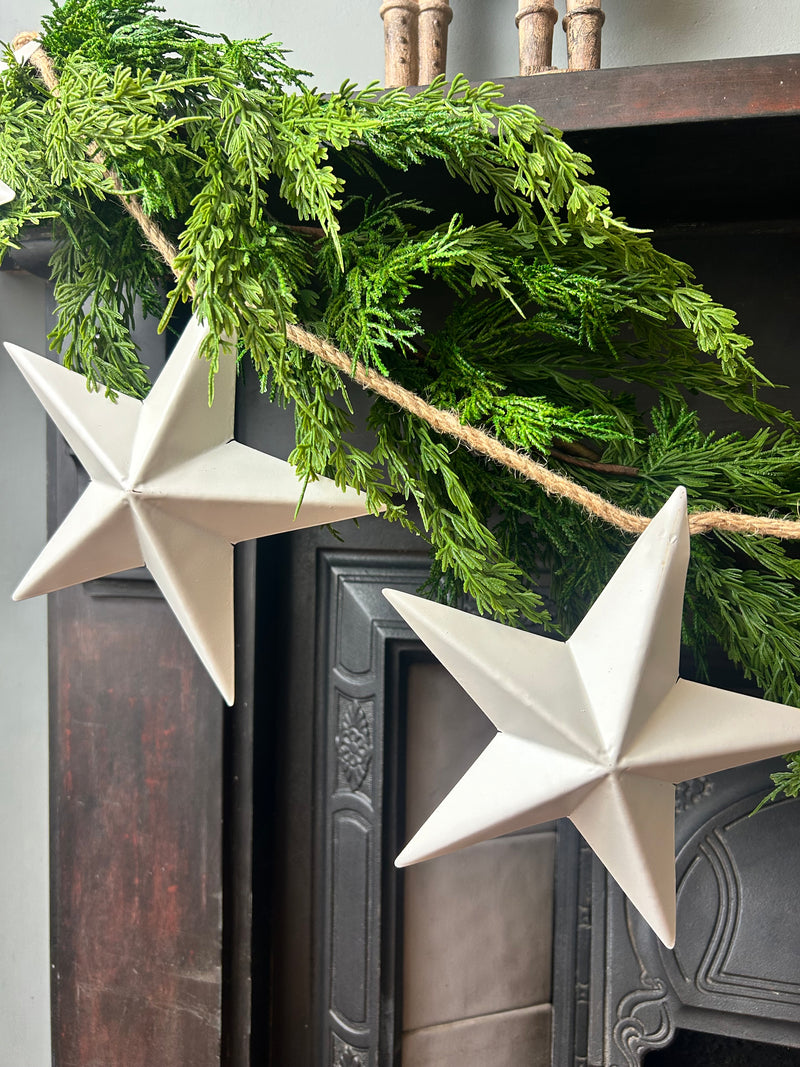 Real touch cedar full realistic pine garland long 200cm