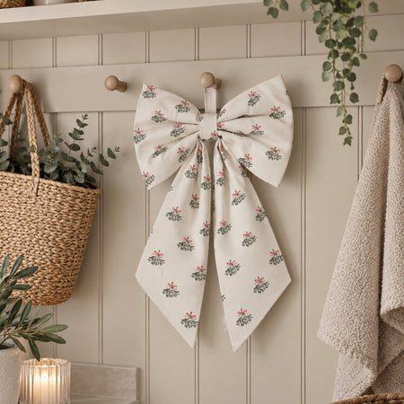 Sophie Allport large mistletoe fabric bow