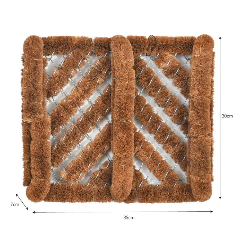 Heavy duty classic wire boot scraper rug