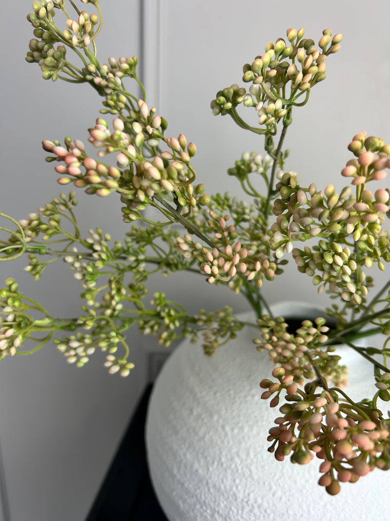 Pale soft pink summer berry spray stem 60cm
