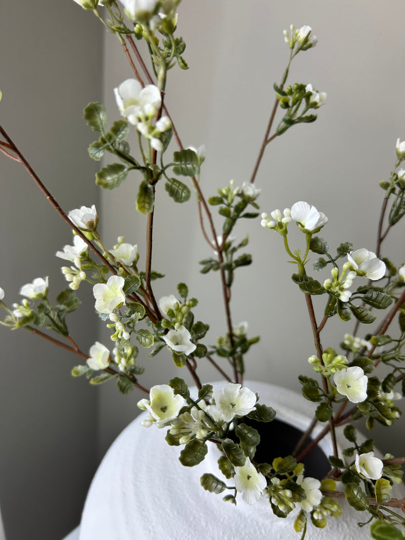White wax flower stem 65cm