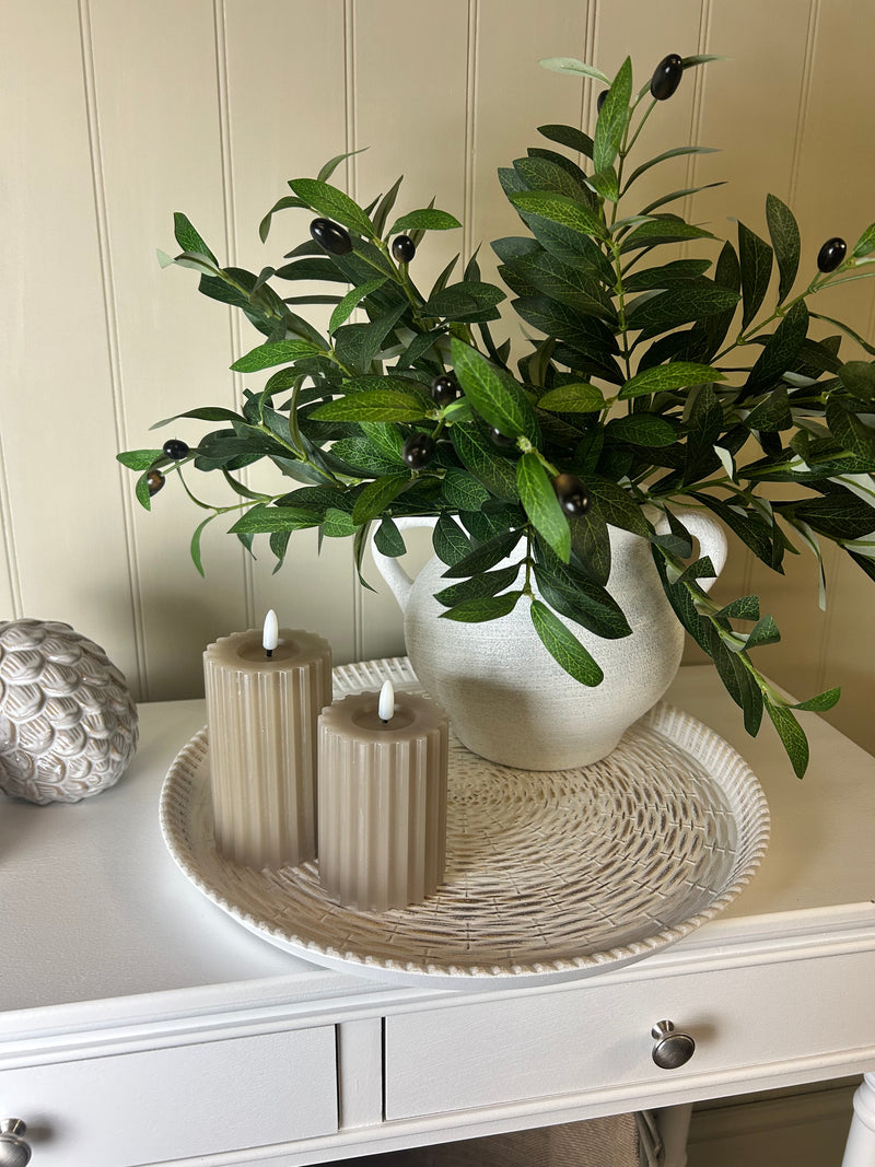 Round woven tray plate 40cm