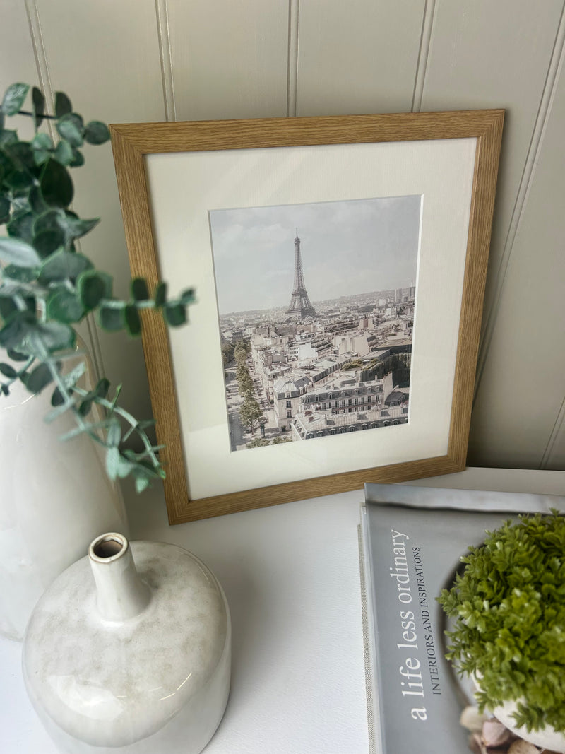 Romantic Paris Eiffel Tower framed mounted glazed picture