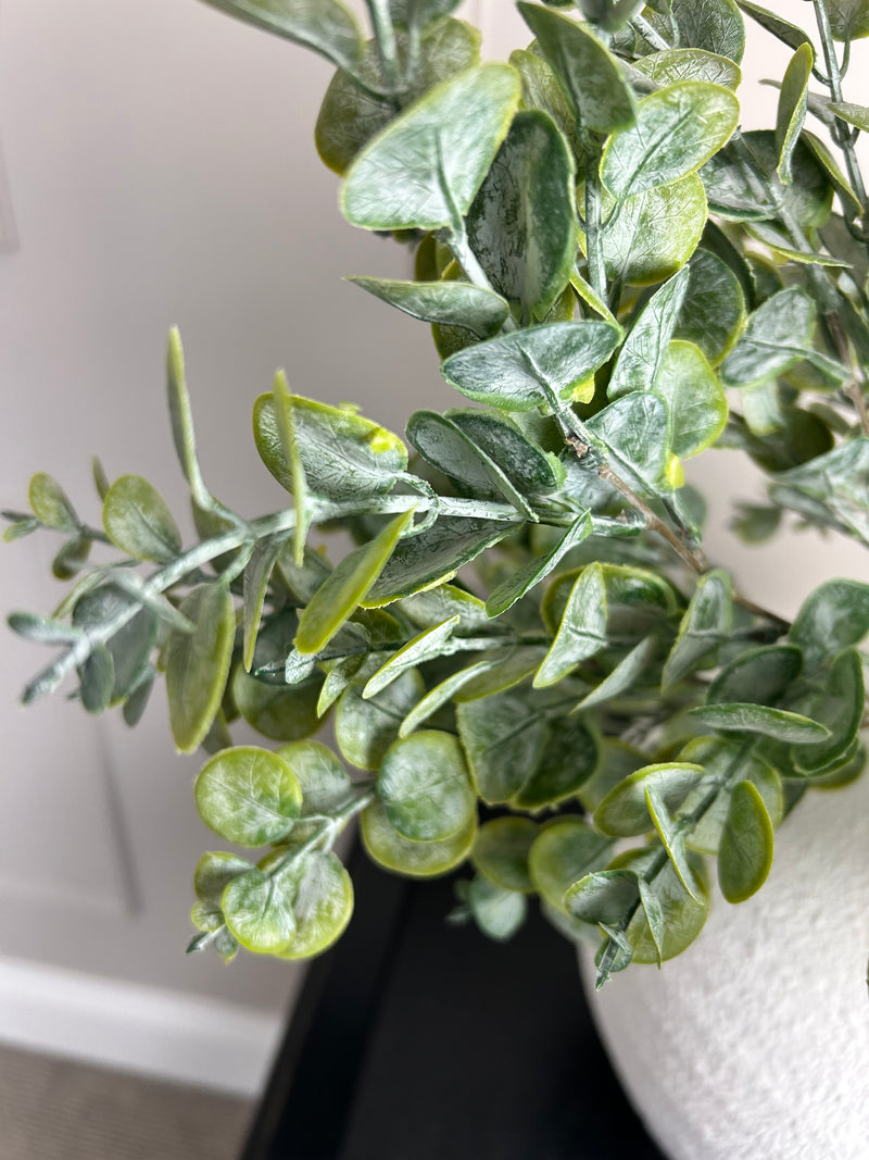 Gum drop button leaf stem multi bunch eucalyptus 69cm