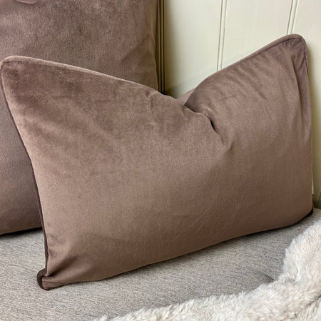 Truffle Brown oblong rectangular cushion 43cmx50cm