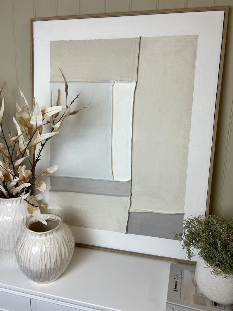 Hand finished neural abstract framed art 2 styles