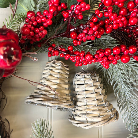 Wicker bell hanging
