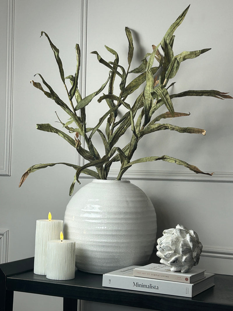 Tall green reed stem 102cm