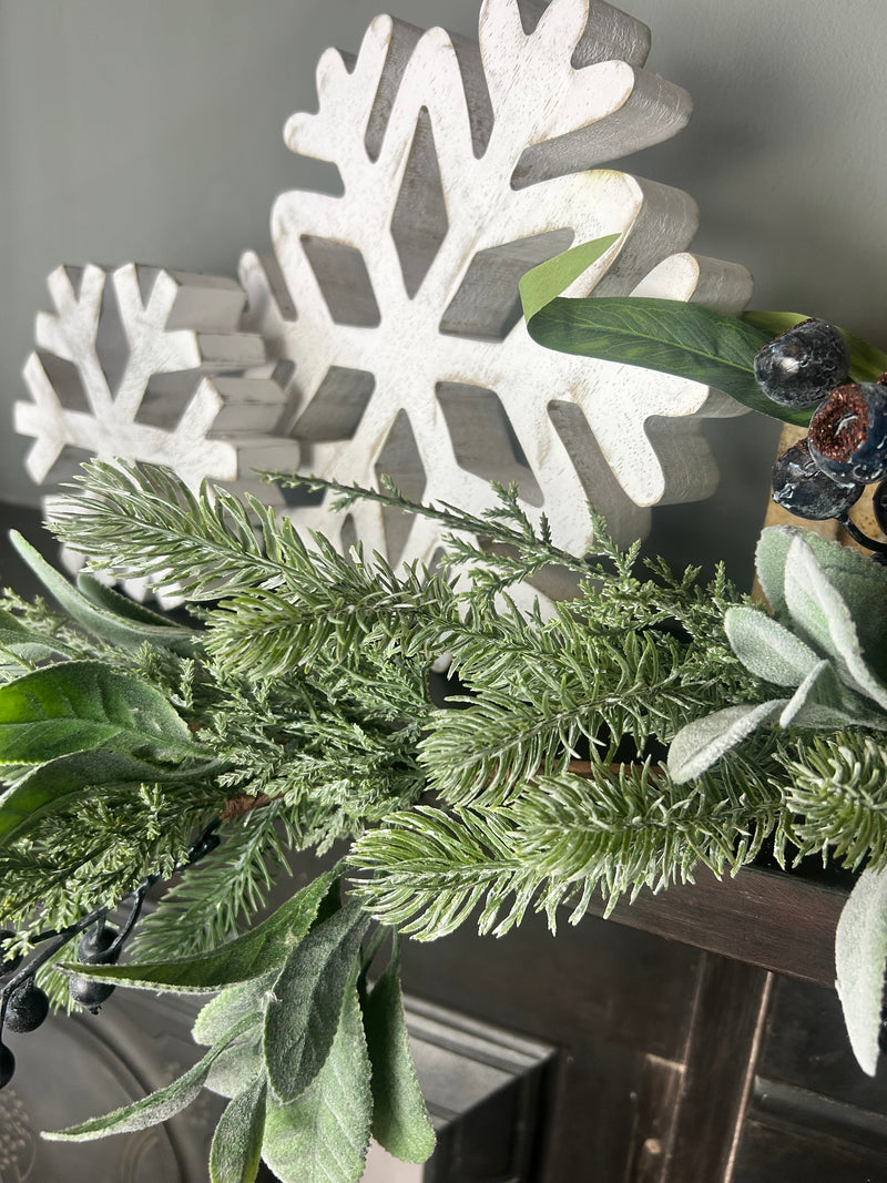 Blueberry and foliage garland 150cm