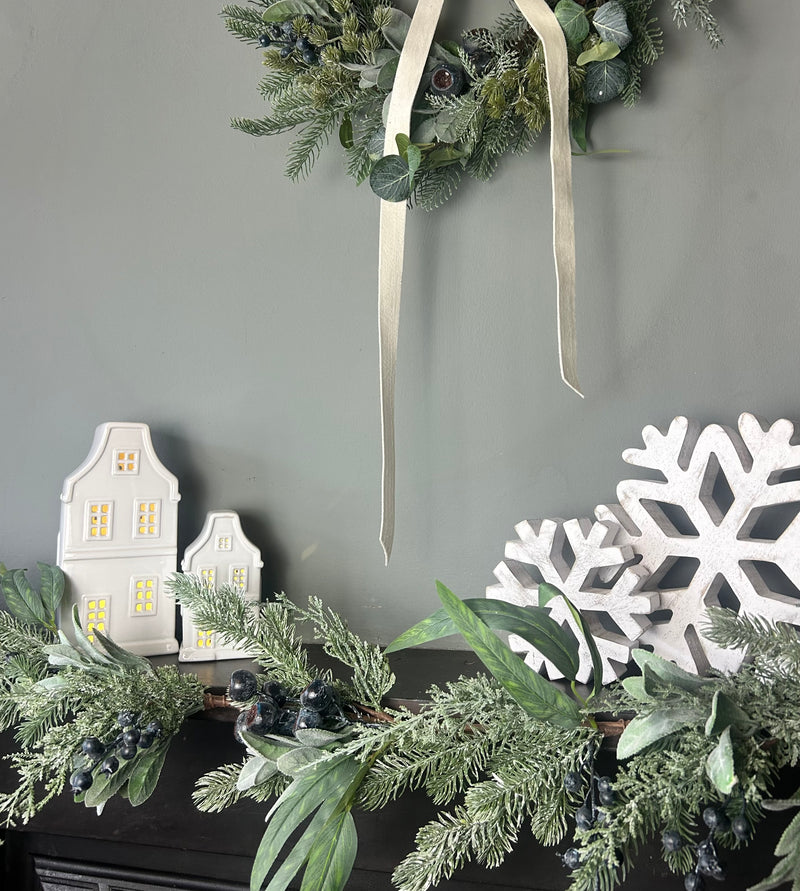 Blueberry and foliage garland 150cm