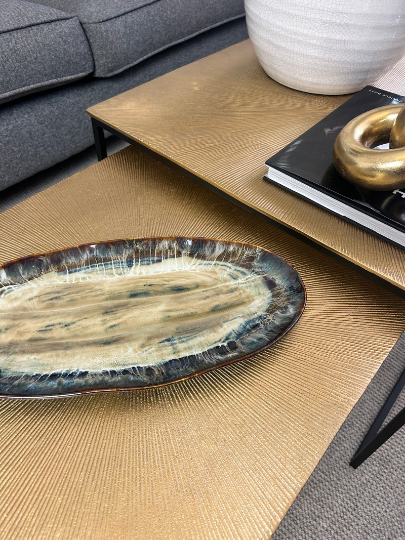 Ocean Glaze Oval Plate dish