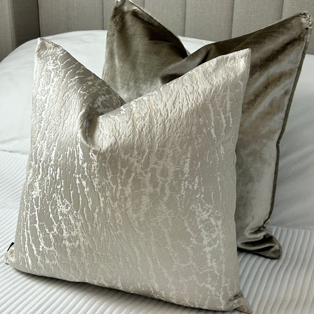 Alabaster Foil Printed Large Cushion 50cm