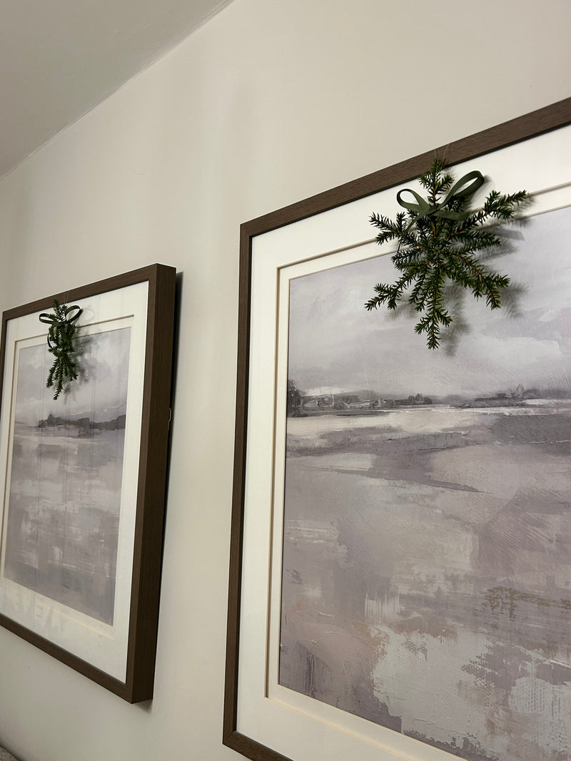 Hanging pine star snowflake decoration