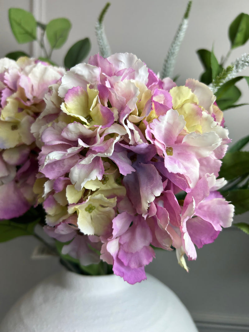 Pink lilac French hydrangeas 56cm