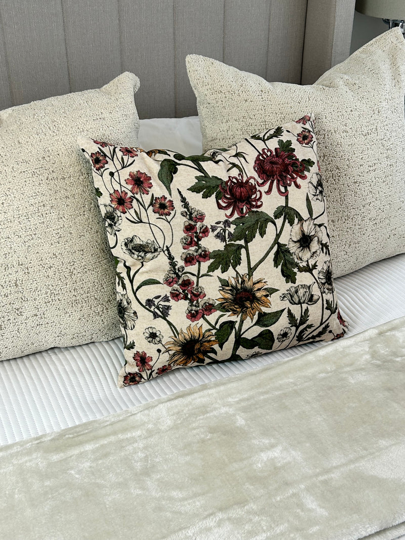 Wildflower floral cushion 50cm