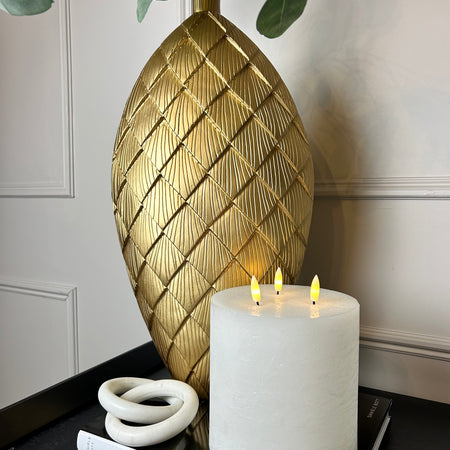 Gold tall shaped vase 52cm