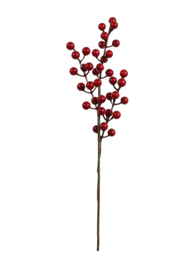 Red berry pick stem 42cm