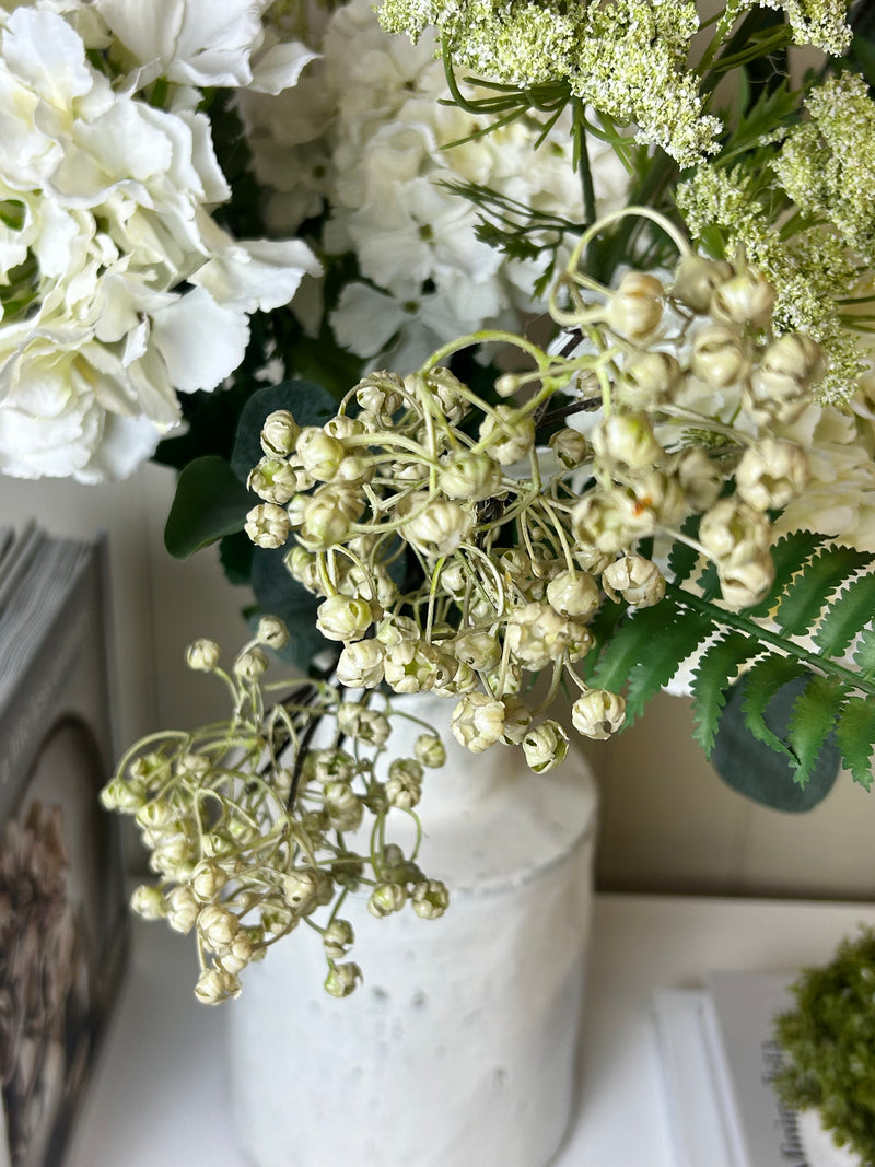 Natural Dried Look Linum ball Spray 68cm