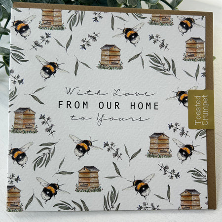 Beehive Bee New Home Greeting Card