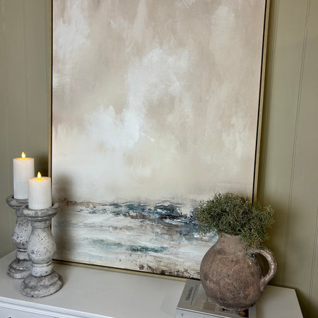 Veydra large framed hand painted canvas picture art