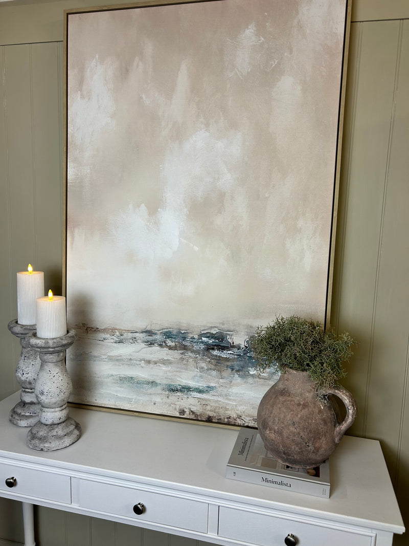 Veydra large framed hand painted canvas picture art